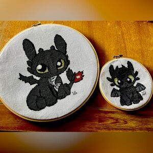 How to train your dragon cross stitch.